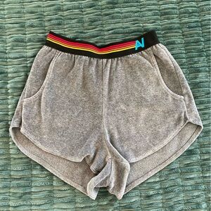 Aviator Nation Gray Women's Terricloth Shorts, XS